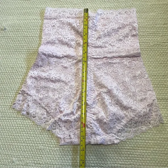 NWOT Pink Hi-Waist Shapewear Tummy Control Lace Brief Underwear Size S - Picture 6 of 8